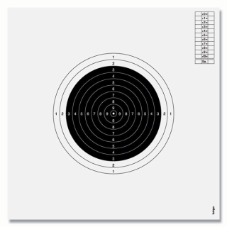 Armbrust Scheibe international 30m 50 Stück
