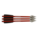 3 Stück 6,5 Steambow Jagdbolzen Aluminium