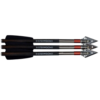 3 Stück 6,3 Steambow Carbon Premium Jagdbolzen