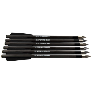 6 Stück 6,3 Steambow leichte Carbon Bodkin Bolzen